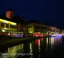 Annecy old town by night