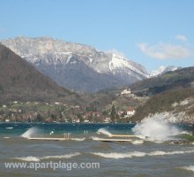Waves on a windy day, Lake Annecy