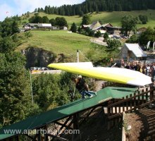 Hang-gliding launch ramp, Col de la Forclaz