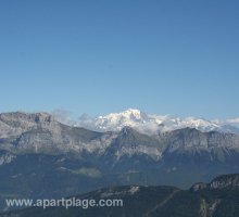 Vue du Mont Blanc depuis le Semnoz